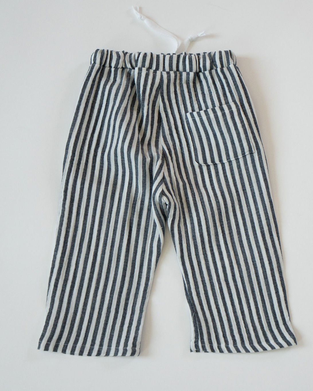 Striped pants on a white background